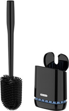 Toilet Bowl Brush and Holder, Durable and Flexible Bristles, Wall Mounted Toilet