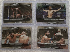 Topps 2025 Chrome UFC 4 Card Lot Oliveira Della Maddalena Haqparast Aswell RC