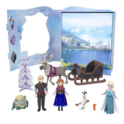 Disney Frozen Doll Gift Set Elsa Anna Kristoff Olaf Sven Mattel