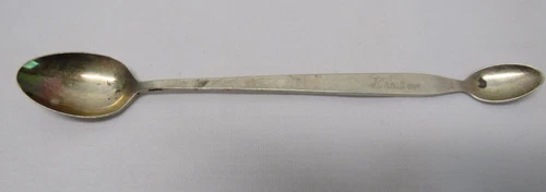 Vintage Towle Sterling Silver Double End Infant Feeding Spoon KRISTINE Monogram