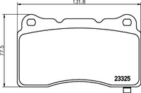 Bremsbelagsatz Scheibenbremse Hella Pagid 8DB 355 015-481 FüR Tesla Cadillac G09