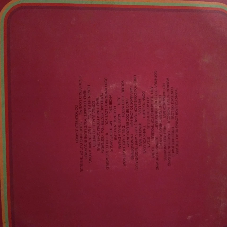 STEVIE WONDER Looking Back LTD ED TRIPLE LP Foldout 33rpm 12" CANADA 1977 VG+/EX - Image 2 of 3