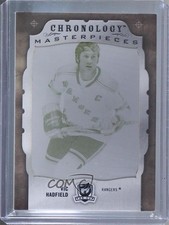 2018-19 Upper Deck The Cup Printing Plate Yellow 1/1 Vic Hadfield #FH-NYR-VH a3q