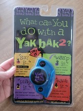 Vintage 1994 Yes Yak Bak Transparent Red Voice Recorder Retro 90s Y2K RARE