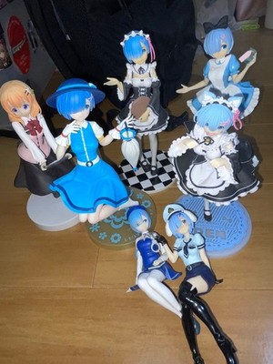Re Zero Rem Figur 6er Set mit Bonus FuRyu Sammlerstück Anime Japan
