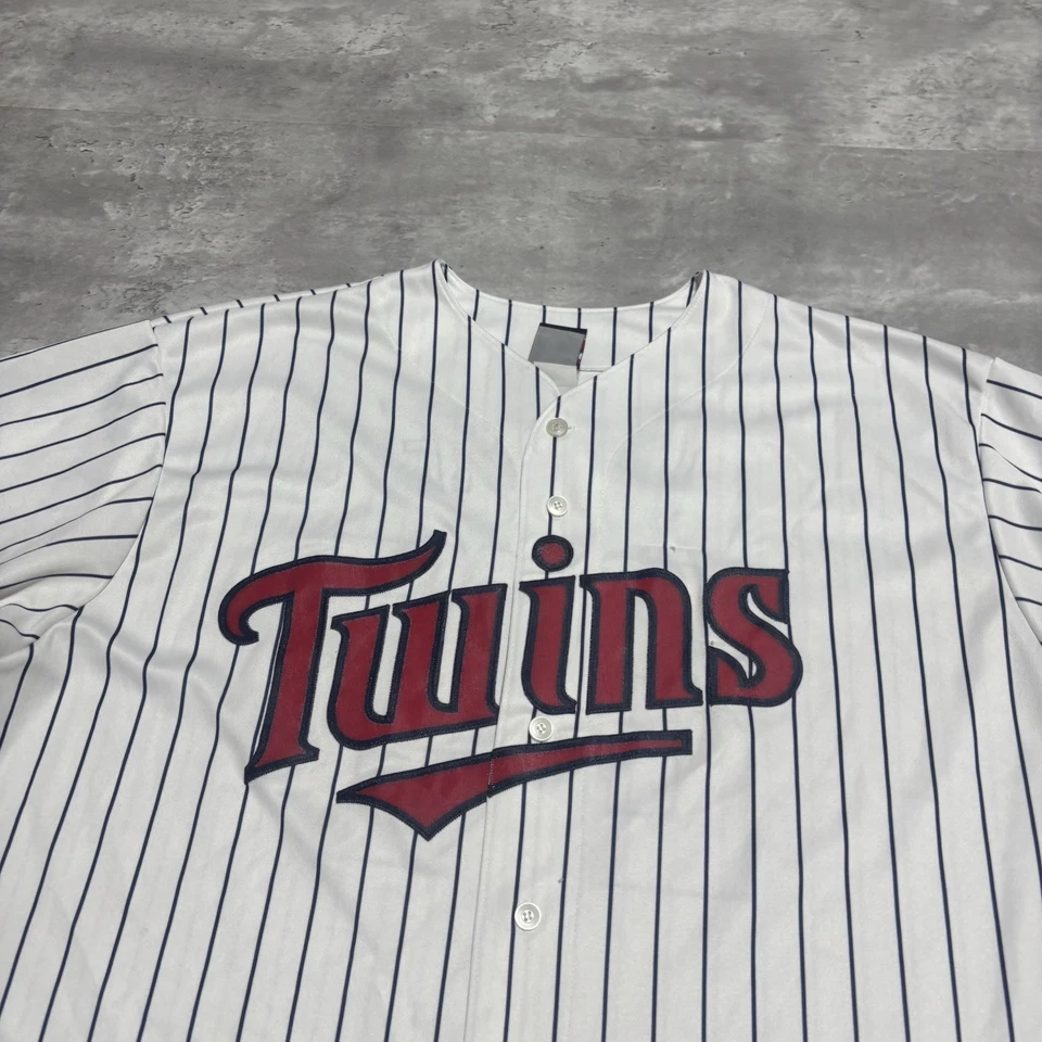 Camiseta masculina Jim Thome Minnesota Twins 2XL XXL branca costurada majestosa * - Imagem 2 de 4