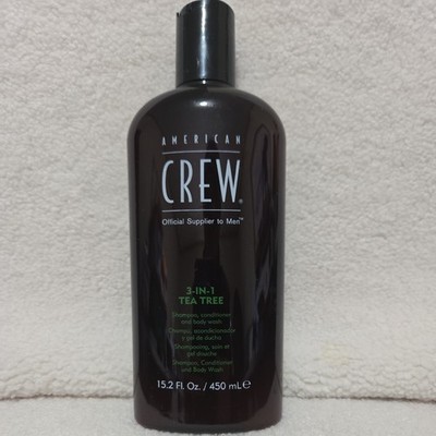 American Crew 3-IN-1 Tea Tree Shampoo, Conditioner, Body Wash, 15.2 oz