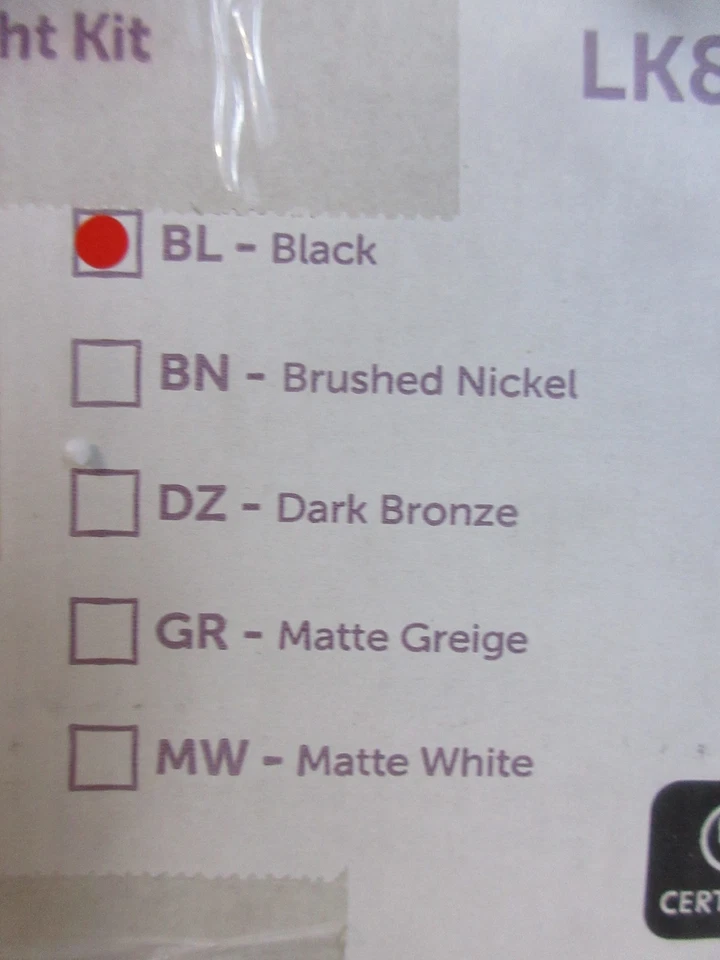 Fanimation Kute Black Ceiling Fan Light Kit - LK8534BL - Image 4 of 4