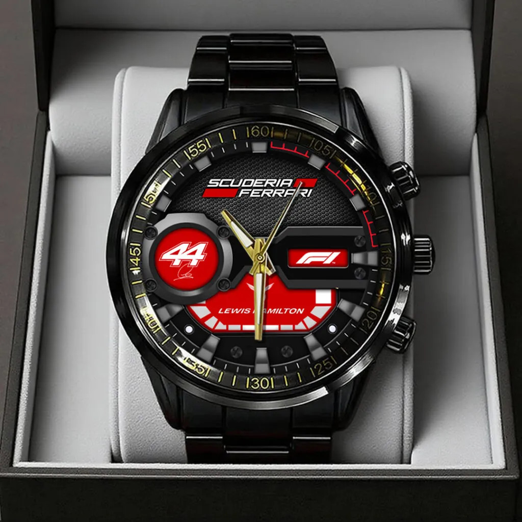 SF x Lewis Black Stainless Steel Watch