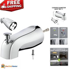 Modern 5" Slip Fit Tub Spout with Diverter Perfect for Bathroom Renovations