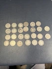 Barber Quarter Lot of 26 Coins 90% Silver Mixed Dates