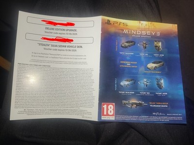 Mindseye PS5 DELUXE EDITION UPGRADE (NUR C0DE) NEU AUSRÜSTUNG UND MISSION