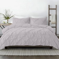 Kotton Culture 3 Pc King Size Pinch Pleated - Pintuck Duvet Cover Set - 100 ...