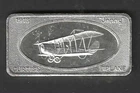 CURTISS BIPLANE  .999 SILVER ART BAR