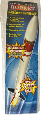 Estes Flying Model Rocket, D-Region Tomahawk #2037 Open Box Sold AS IS