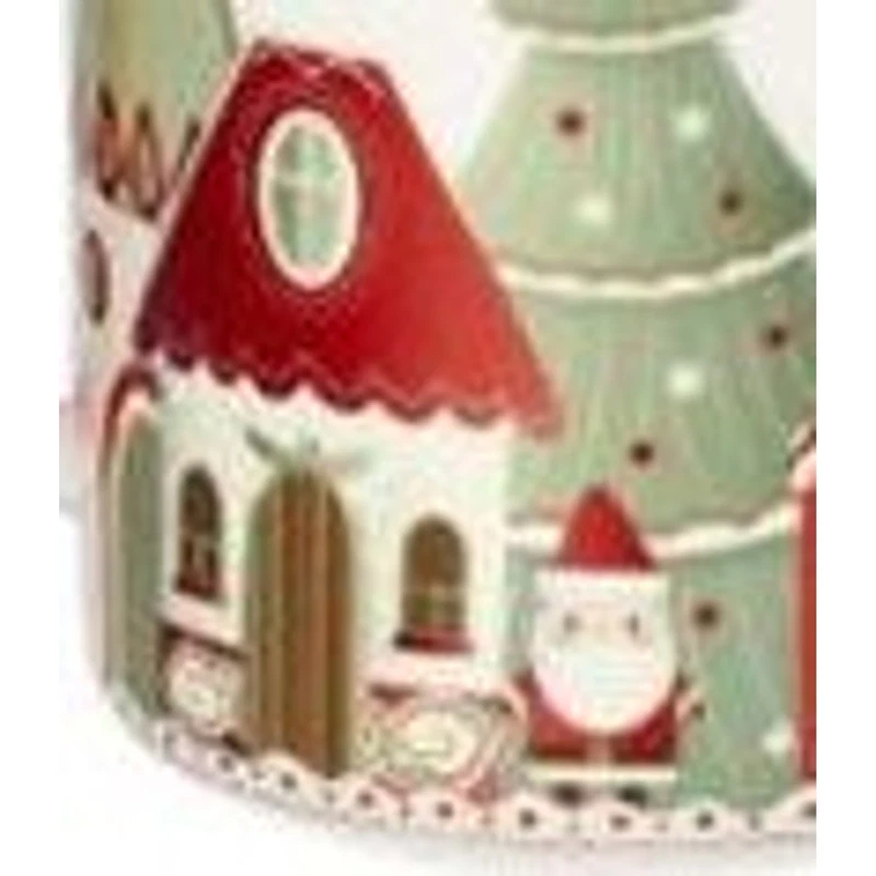 Mug Natale con Tappo e Filtro BRANDANI Villaggio in Festa Bianco Porcellana, fotografia 9 di 9
