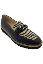 Naturalizer Women's Emmal Slip-On Loafers Black/Leopard