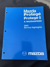 2003 Mazda Protege 5 Mazdaspeed Protege5 Service Highlights Shop Repair Manual