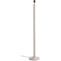 Ivory Floor Lamp Base Mango Wood Habitat Bobbin E27 Open Box