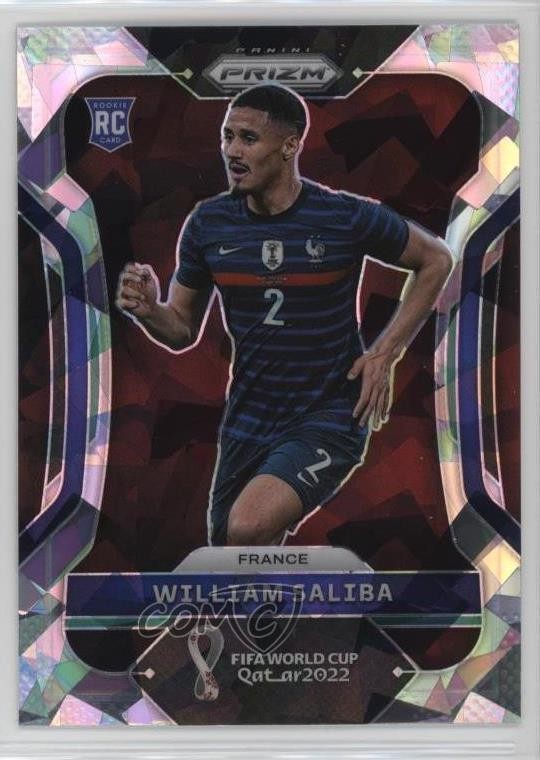 2022 Panini Prizm World Cup Qatar Ice Prizm William Saliba #106 Rookie RC 0w77