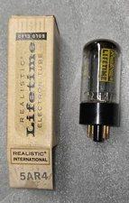 NOS Mullard 5AR4 Vacuum Tube B Code Gold Pin Tests high on TV7 RARE