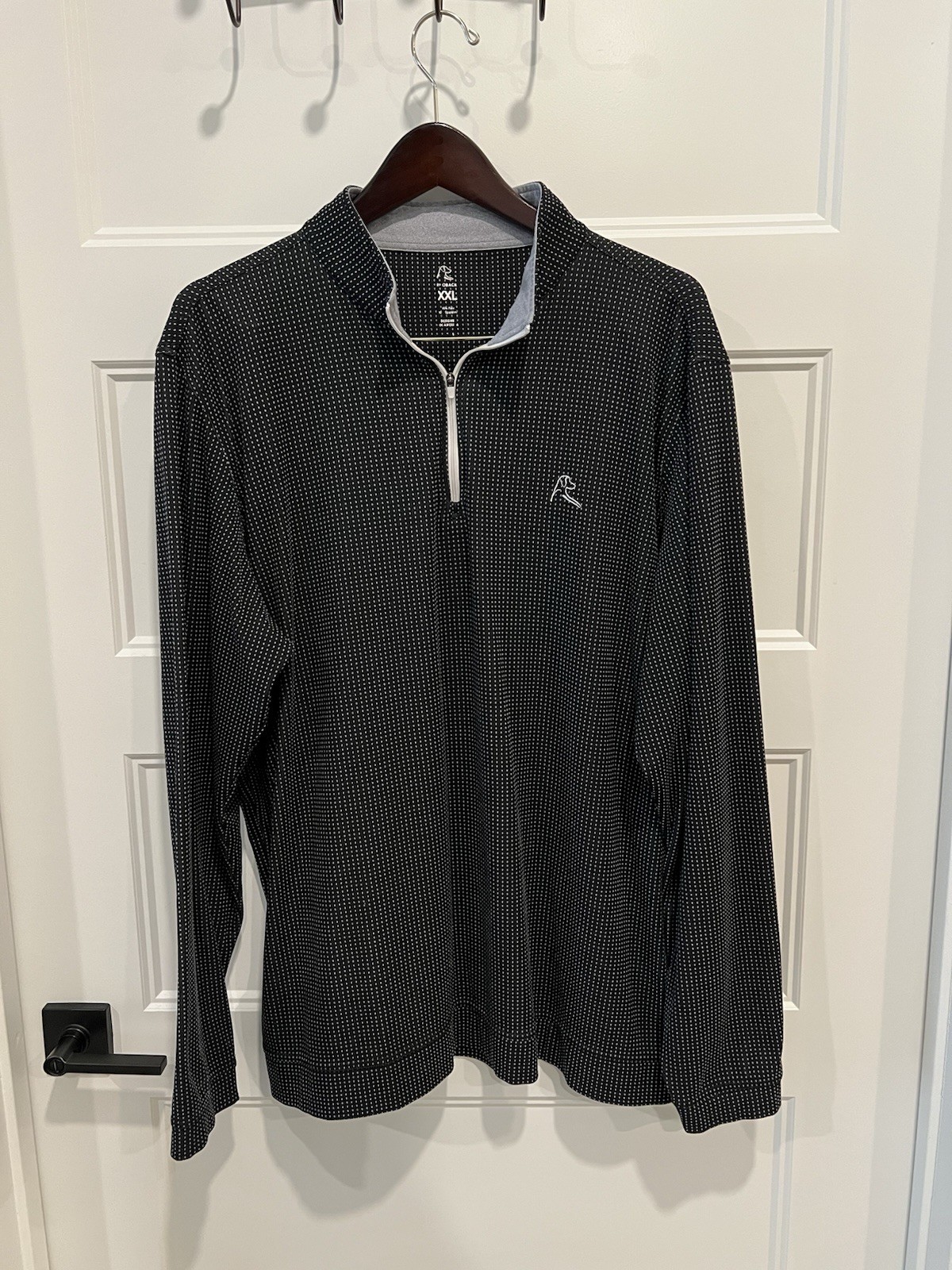 Rhoback Performance Quarter Zip Pullover Black Mi… - image 2