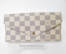 Authentic LOUIS VUITTON Damier Azur Josephine Trifold wallet F#54840