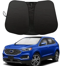 For 2015-2025 Ford Edge Front Windshield Sun Shade UV Heat Block Cover Foldable