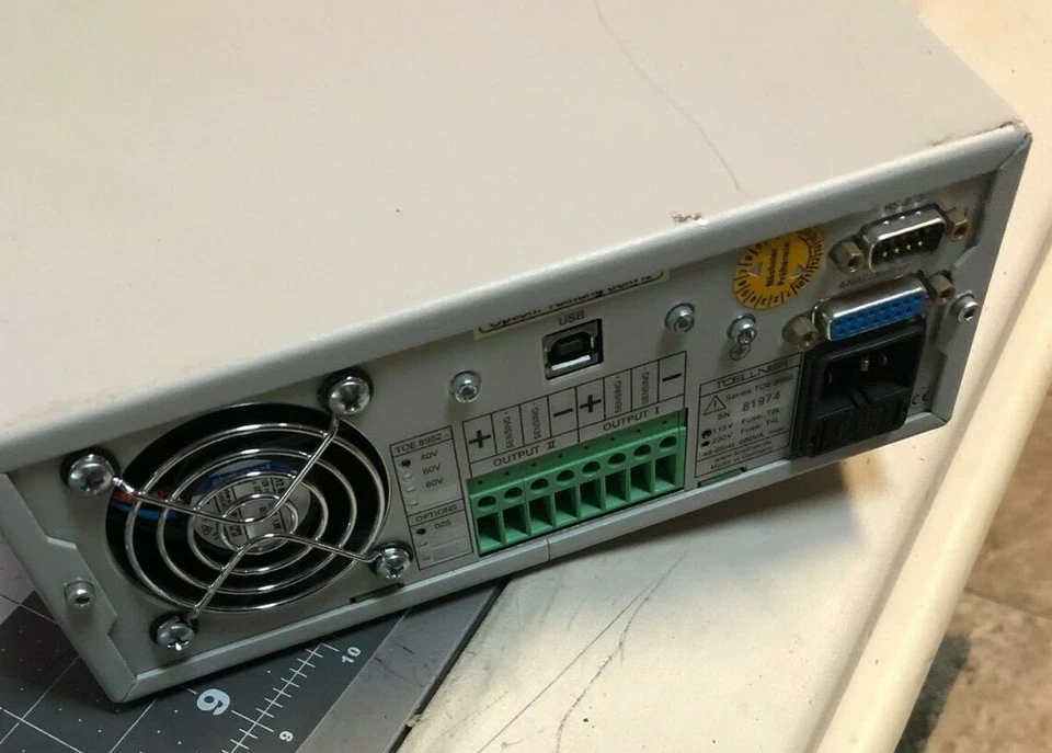 Toellner TOE 8952 Dual Output DC Power Supply, 400W - Image 3 of 4