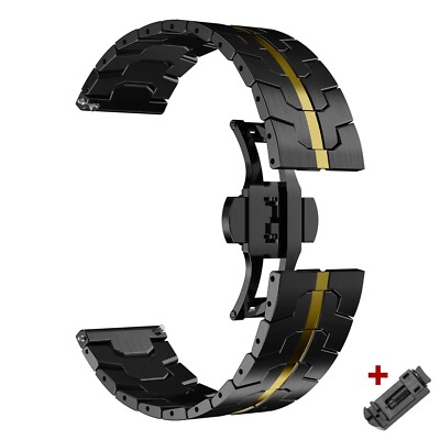 20mm 22mm Titanium Color Strap For Huawei Watch for Samsung Galaxy Steel Band