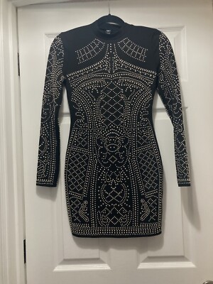 Windsor Black And Silver Dress WINDSOR Black Dress Silver Sequins Mini  Mercari