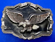 American Eagle Western Framed Patriotic Great American Products 80's Belt Buckle