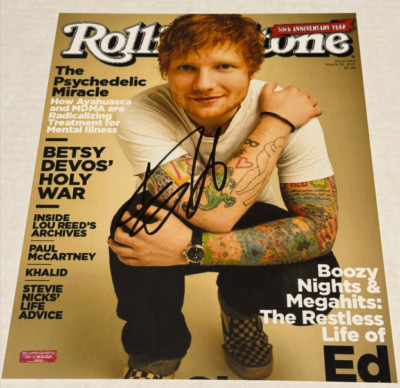 ED SHEERAN SIGNED AUTOGRAPHED 8x10 ROLLING STONE PHOTOGRAPH PHOTO