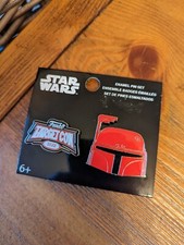 New Funko Star Wars Boba Fett Red Chrome Target Con 2022 Enamel Pin Set