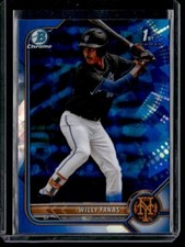 2022 Bowman Chrome Sapphire Willy Fanas Rookie New York Mets #BCP-196