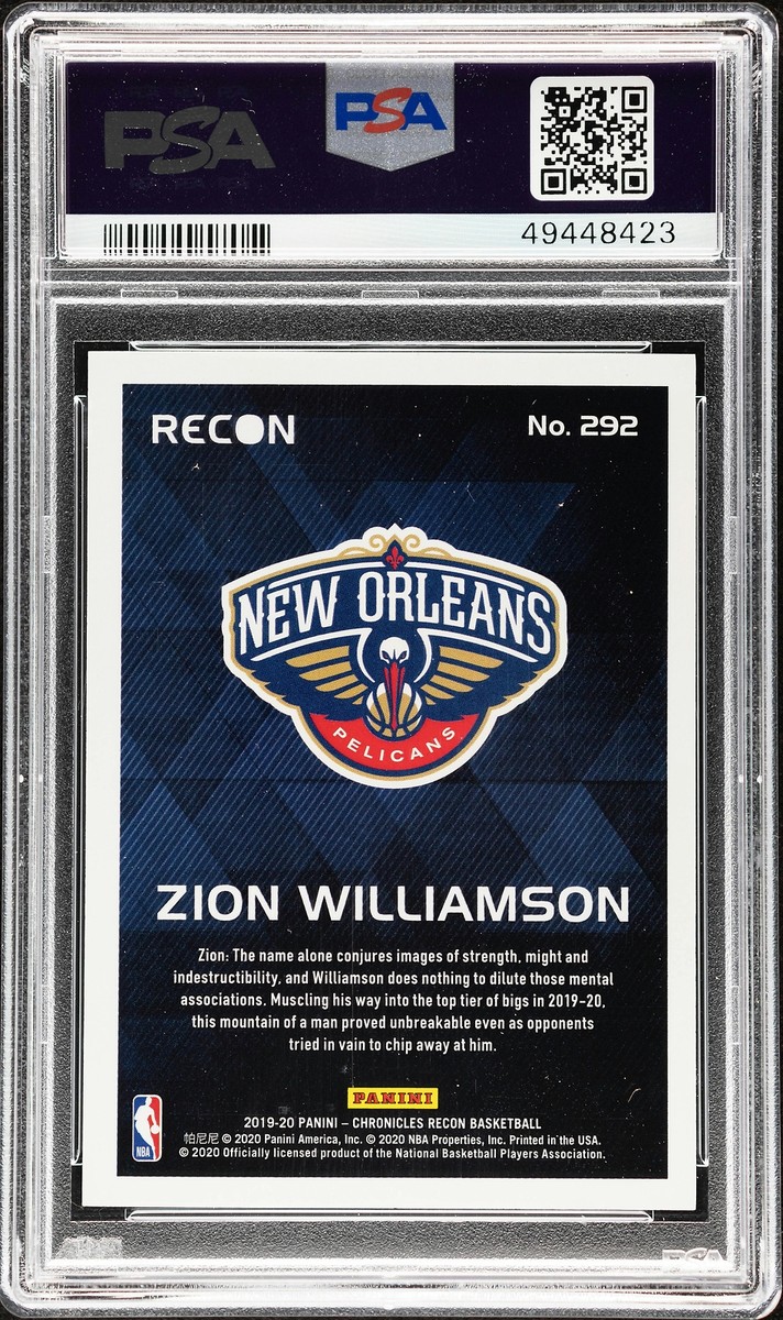 2019 Panini Chronicles Recon Zion Williamson - Blue #292 /99 2019 Panini Chronicles Recon Zion Williamson - Blue #292 /99