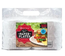 Super Strong Heavy-Duty Paper Plates, 9", 600 ct.