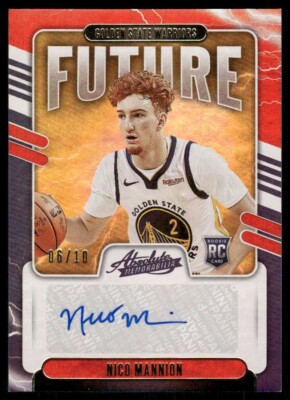 F822 NICO MANNION AUTO 2020-21 ABSOLUTE FUTURE 6/10 WARRIORS RARE