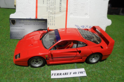 FERRARI F40 d 1987 rouge 1/24 FRANKLIN MINT B11SG44 voiture miniature collection
