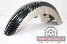 98-04 VN1500 Classic FRONT  WHEEL FENDER OEM METAL TIRE HUGGER TAN GREEN  