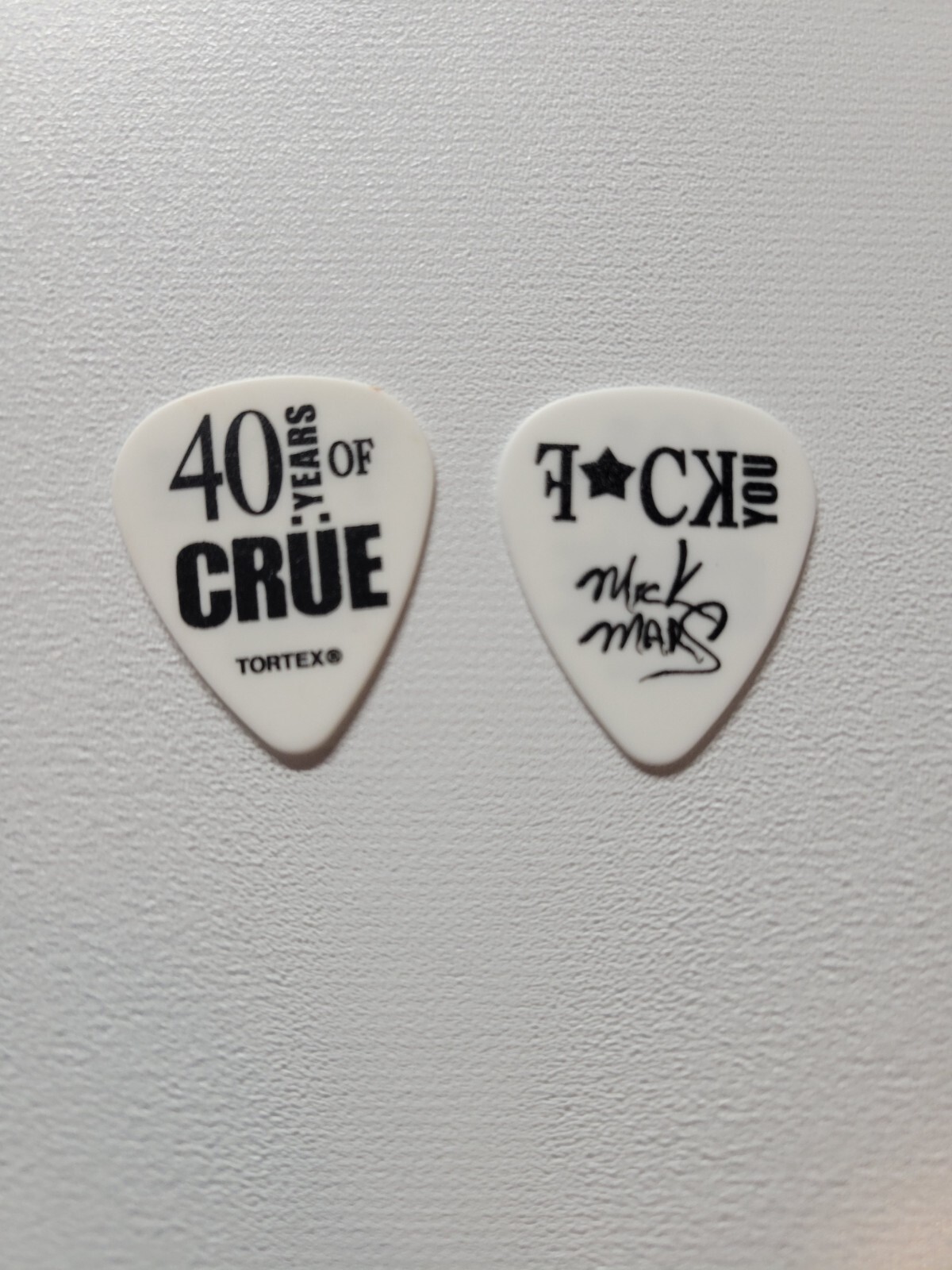 Mick Mars 40 Years Of Crue 2022 Tour Guitar Pick