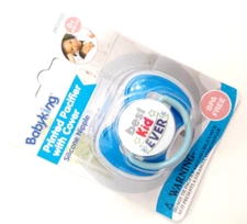 X1 NEW BABY KING BLUE BEST KID EVER PACIFIER 0+ MONTHS