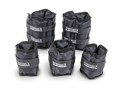 Poids Poignets Et Chevilles TRENAS – Paires De 0,50 Kg à 2,00 Kg – Extérieur Souple, Pour Musculation Et Fitness