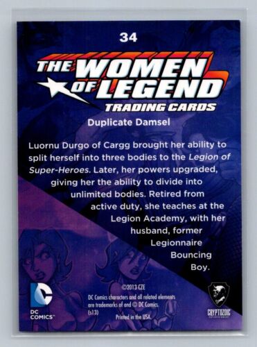 DUPLICATE DAMSEL 2013 DC Comics The Women of Legend #34 *Quantity* - Picture 2 of 2