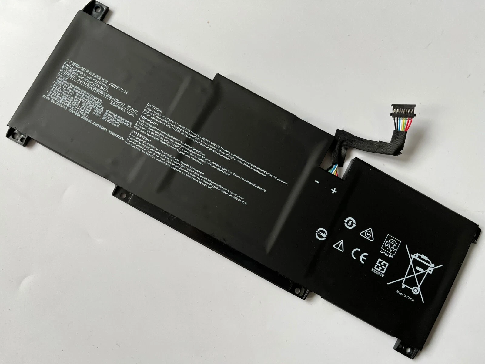 Pin msi bty-m491