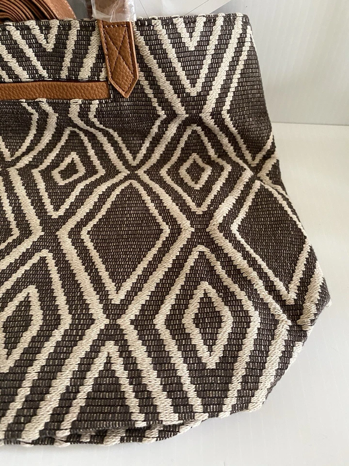 Nuevo Bolso Cindy Mini con Etiquetas Treinta y Uno (31), Bolso de Mano Gris con Cuerpo Tejido Moderno Foto 4 de 4