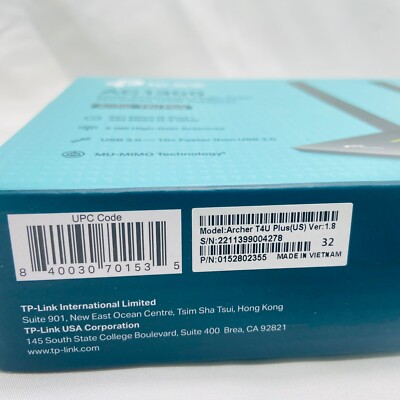 TP-Link Archer T4U Plus - WiFi USB adaptér