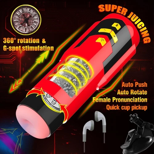 Male Masturbaters Automatic HandsFree Rotating Cup Thrusting Stroker Men Sex Toy - Picture 2 of 20