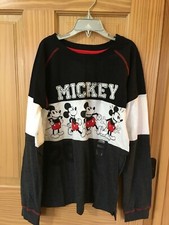 NWT Disney Store Mickey Mouse Boys Long Sleeve Shirt Top 5/6,7/8,14
