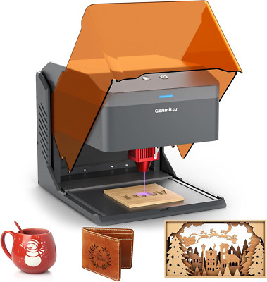 Portable 10W Laser Engraver for DIY Wood, Leather & Metal with Safety Enclosure
